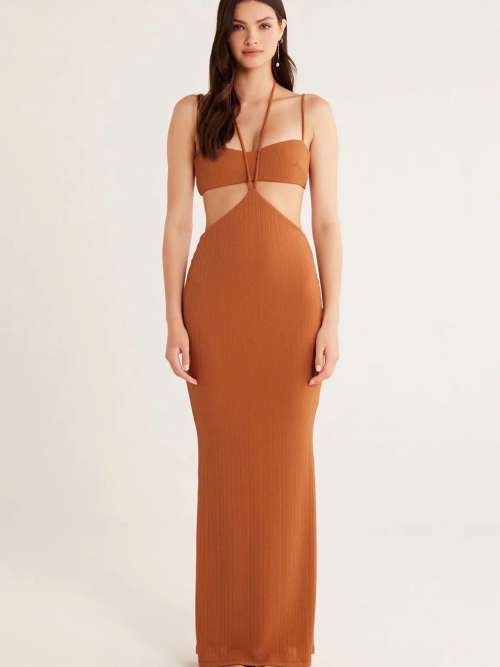 NWT Rumor Rosanna Halter Maxi Dress - Medium - Picture 2 of 3